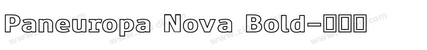 Paneuropa Nova Bold字体转换